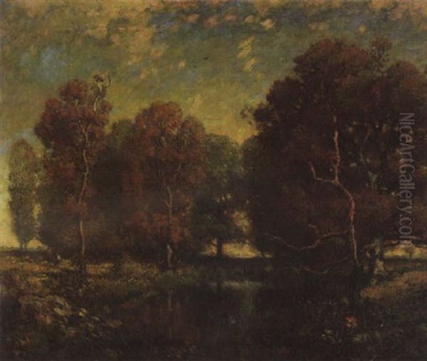 A Fall Landscape At Hawks Nest Pool - view 1