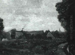 Landscape With Cottage And Distant Cathedral Landscape With Cottage And Distant Cathedral