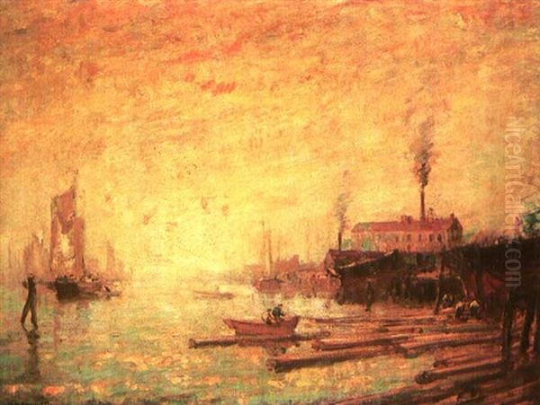 Harbor At Sunset, Noank, Connecticut - view 1
