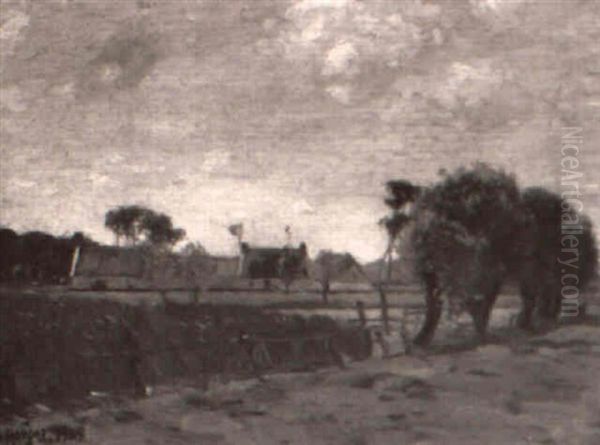Landscape With Fence-lined Road - view 1