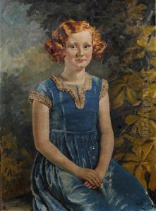 Portrait Of Miss Agnes Ruth (nancy) Finnie by William Bruce Ellis Ranken