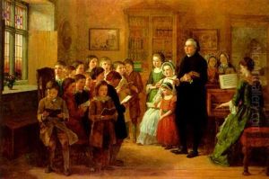 Dr. Watts Visiting Some Of His Little Friends by Alfred Rankley
