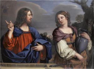 Christ And The Woman Of Samaria by Henry Bone