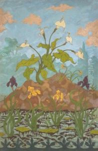 Arums Et Iris Violets Et Jaunes Arums Et Iris Violets Et Jaunes