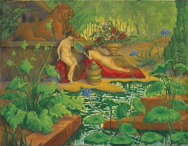Deux Femmes Nues Aux Lions Ou Nus Aux Lions - view 1