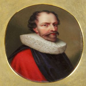 Portrait Of A Nobleman With A Ruff by Henry Pierce Bone