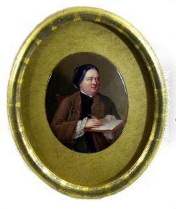 Oval Portrait Of Samuel Richardson by Henry Pierce Bone