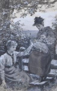 Family By A Stile by Herbert Alfred Bone