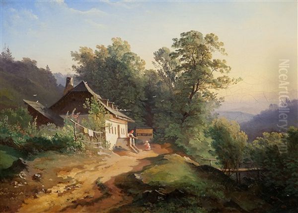Rural Building With Footbridge - view 1