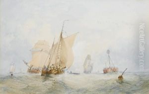 Congested Waters Off The Light Vessel; Haulingin The Nets At Close Quarters Congested Waters Off The Light Vessel; Haulingin The Nets At Close Quarters