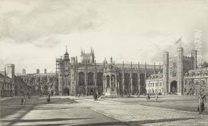 View Of The Great Court by Muirhead Bone