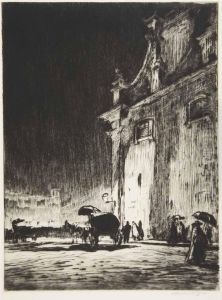 A Rainy Night In Rome by Muirhead Bone