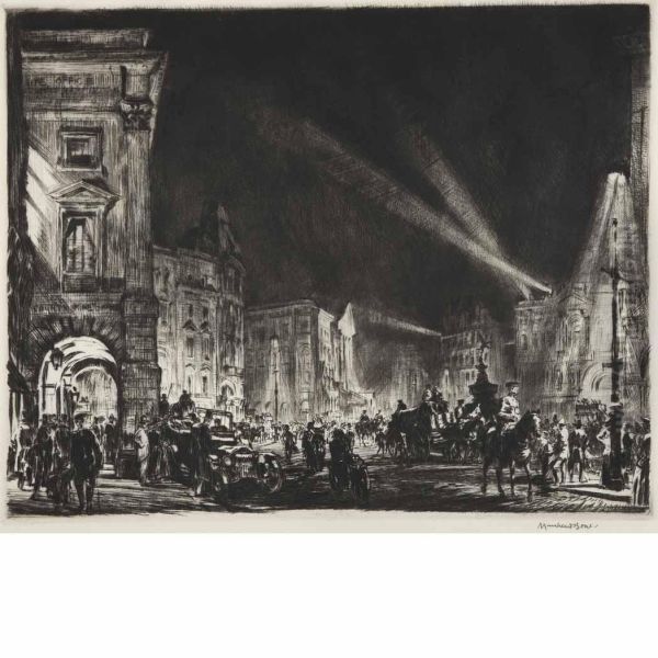Piccadilly Circus At Night - view 1