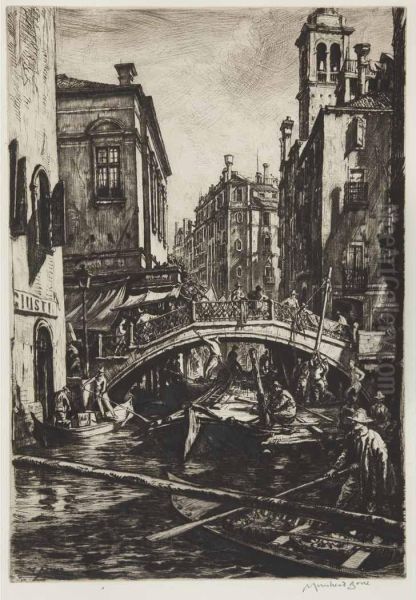 Canal And Bridge Of S S. Apostoli, Venice - view 1