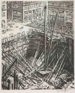 Manhattan Excavation by Muirhead Bone