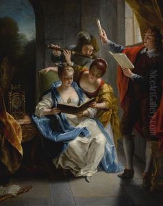 A Quartet In Concert by Jean Raoux
