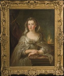 Vestale Pres D'un Brasero Enflamme