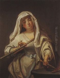 Une Vestale Entretenant Le Feu Sacre by Jean Raoux