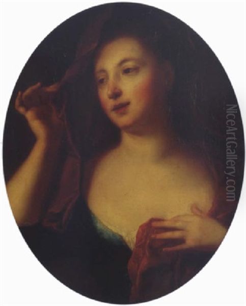 Figure De Femme Soulevant Son Voile - view 1