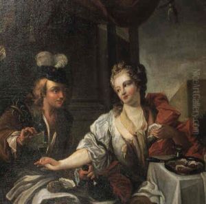 Le Dejeuner D'huitres by Jean Raoux