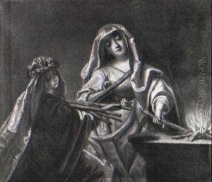 Vestal Virgins At The Altar by Jean Raoux