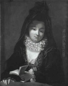 Jeune Fille A Sa Lecture by Jean Raoux