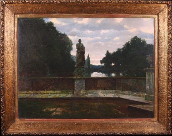 Taras Palacowy Z Antycznym Posagiem - view 1