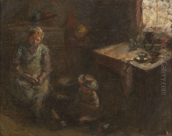 Dutch Figures In An Interior - view 1