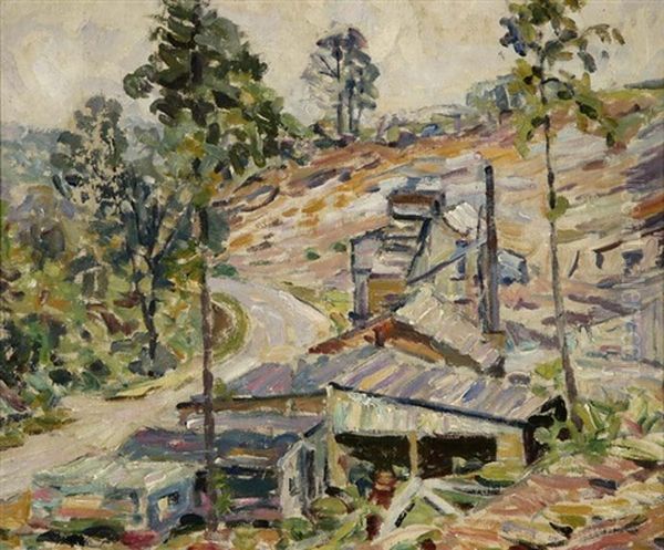 Landscape Near The Artist's Home Outside Uccle, Belgium - view 1