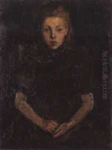 Portrait De Fillette by Joseph Morris Raphael