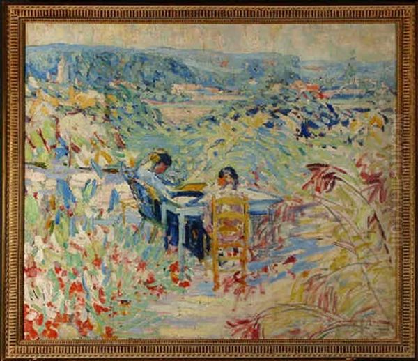 Figures In A Garden - view 1