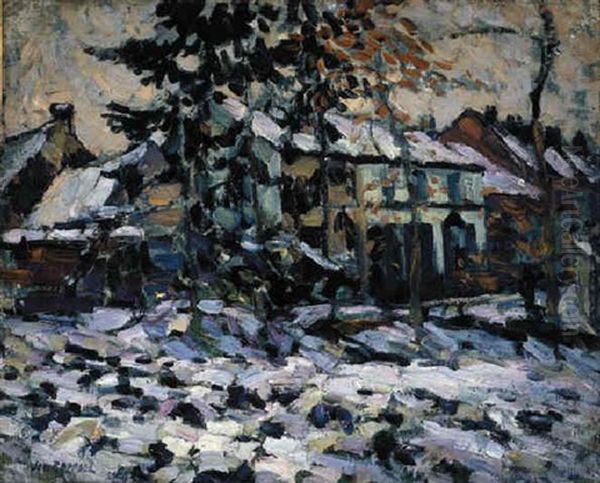 Village In Winter - view 1
