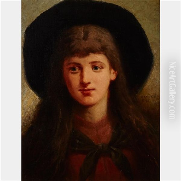 Young Girl With A Wide-brimmed Hat - view 1