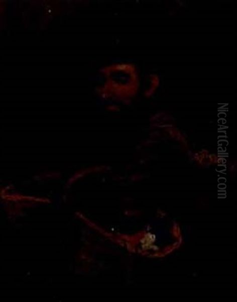 Portrait Of A Peddlar With His Wares - view 1