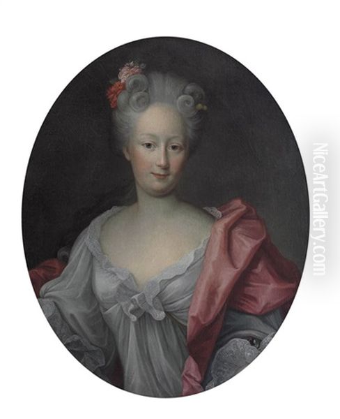 Ritratto Di Gentildonna Con Manto Rosa - view 1