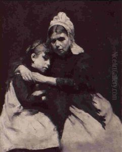 Mother And Child by Alexander Gerhard Anton van Rappard