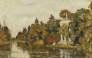 Der Apollotempel Im Nymphenburger Schlosspark by Heinrich Rasch