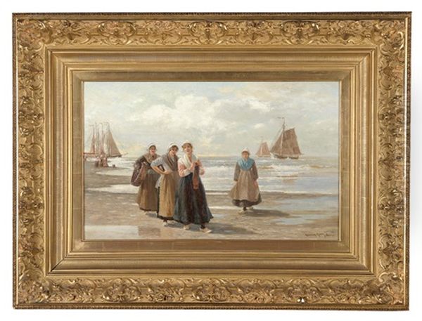 Fischersfrauen Am Strand - view 1