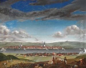 View Of Aalborg And Norresundby by Ole Magnus Rasch
