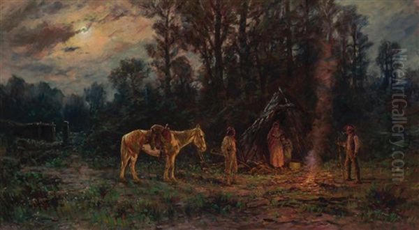 Indians In Camp - view 1