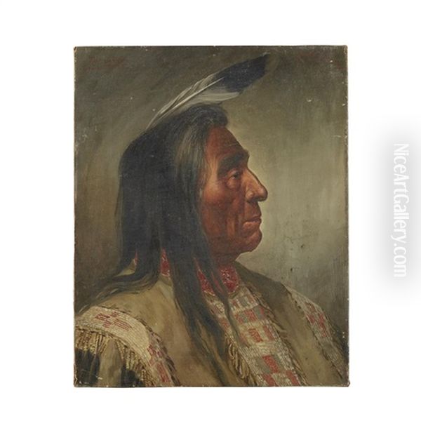 Profile Portrait Of Red Cloud, Sioux Chief - view 1