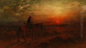 Apache On Horseback Returning Home