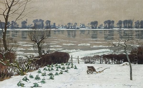 Ice On The Rhine - view 1