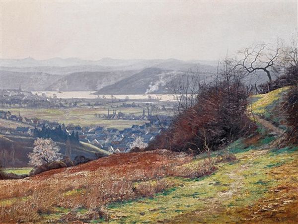 Vorfruhling In Den Hugeln Oberhalb Von Bad Honnef An Rhein - view 1