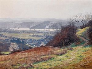 Vorfruhling In Den Hugeln Oberhalb Von Bad Honnef An Rhein by Alfred Rasenberger