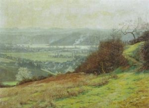 Rheinlandschaft Im Fruhherbst