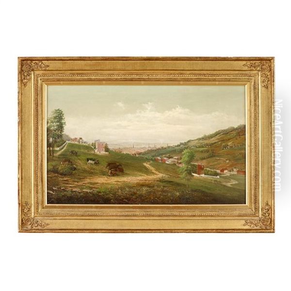 Panoramic View Of Reading, Pa, Most Likely Neversink Mountain - view 1
