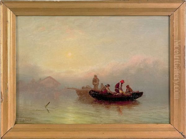 Coastal Scene With Fishermen - view 1