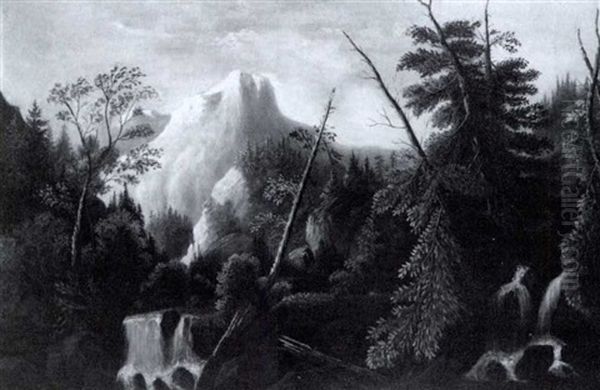 Rushing Stream In A Mountainous River Landscape - view 1