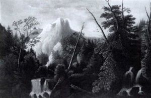 Rushing Stream In A Mountainous River Landscape by J. Heyl Raser